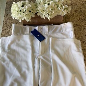 NWT Mizuno White Baseball Pants (Size M)